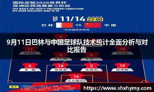 9月11日巴林与中国足球队技术统计全面分析与对比报告